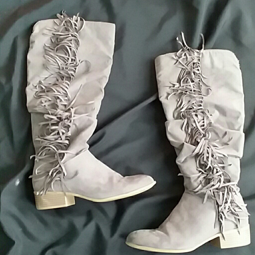Fringed rider boots